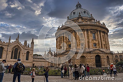 The Radcliffe Camera circular library building at Oxford Editorial Stock Photo