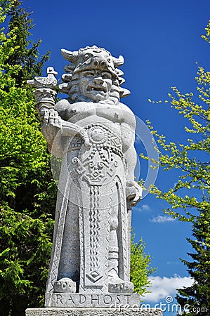 Radegast statue Stock Photo