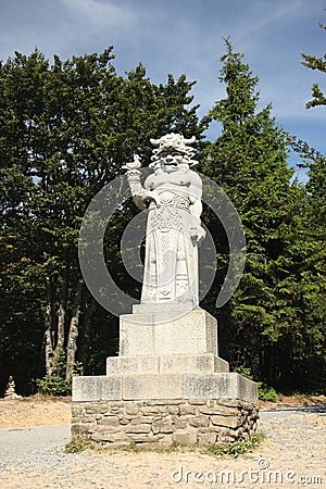 The Radegast statue Stock Photo