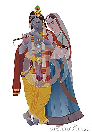 Radha krishna Stock Photo