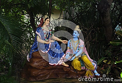 Radha-Krishna Stock Photo