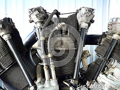 Radial engine Stock Photo