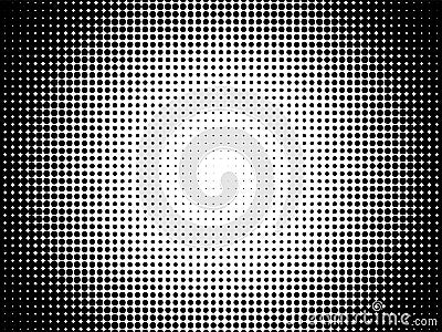 Radial halftone pattern vector gradient background Vector Illustration