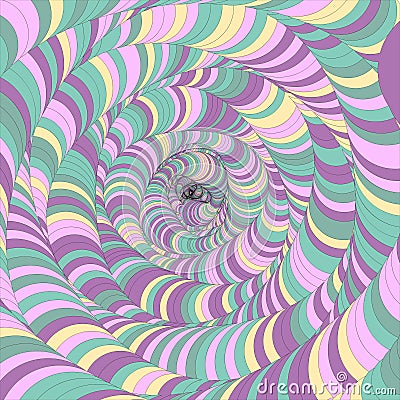Radial involute vector abstract background Vector Illustration