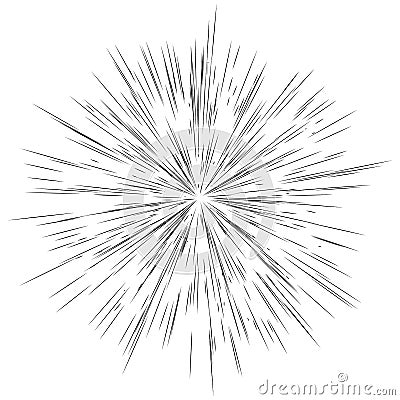 Radial lines, star burst, sunburst background. Fash, glitter eff Vector Illustration