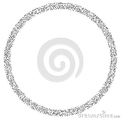 Radial, radiating lines abstract burst element. Concentric whirligig volute, helix spreading stripes. Circular, cyclic strips, Vector Illustration