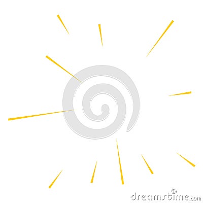 Radial, radiating lines abstract burst element. Concentric whirligig volute, helix spreading stripes. Circular, cyclic strips, Vector Illustration