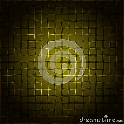 Radial yellow rectangular background Vector Illustration