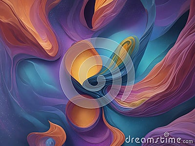 Radiant Crystal Artistry - Studio Based Photo of Mesmerizing Gradient Glitter Shapes Stock Photo