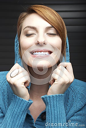 Radiant Young Woman Stock Photo