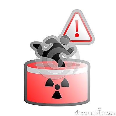 Radiation danger Vector Illustration