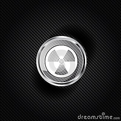 Radiation danger icon Vector Illustration