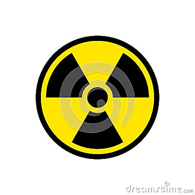 Radiation hazard sign symbol Vector Illustration