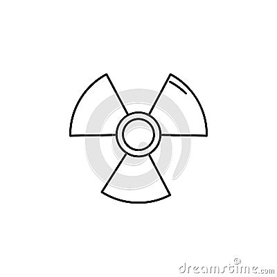 The radiation icon Stock Photo