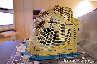 Radiation Therapy Mask Stock Photo