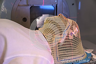 Radiation Therapy Mask Stock Photo