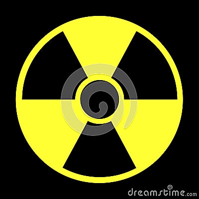 Radiation warning Stock Photo