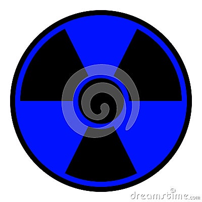 Radiation Warning Sign Stock Photo