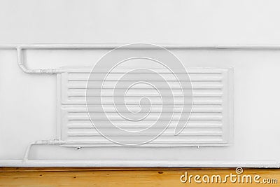 Radiator in apartment, interior Stock Photo