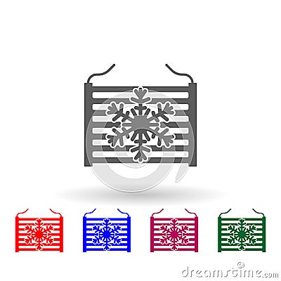 Radiator in car multi color icon. Simple glyph, flat of car repear icons for ui and ux, website or mobile application Stock Photo