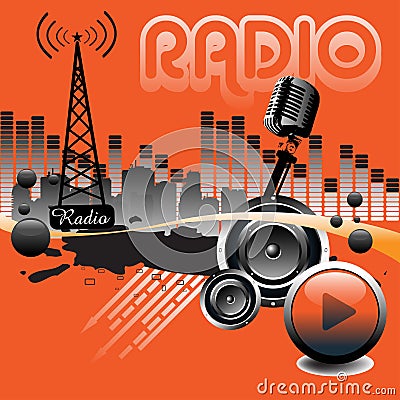 Radio Vector Illustration