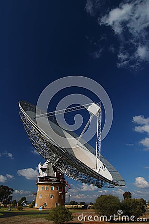 Radio Antenna Dish Stock Photo