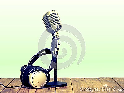 Radio broadcasting Stock Photo