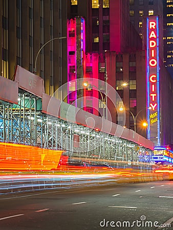 Radio City Music Hall Editorial Stock Photo