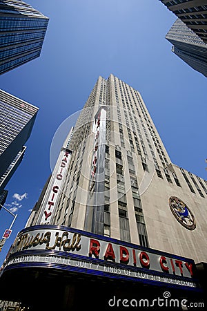 Radio City Music Hall Editorial Stock Photo