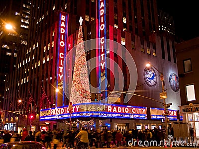 Radio City Music Hall Editorial Stock Photo