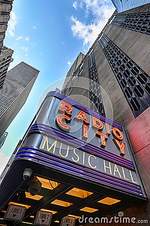 Radio City Music Hall Editorial Stock Photo