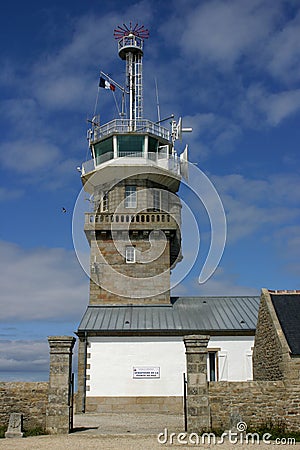 Radio communication tower Stock Photo