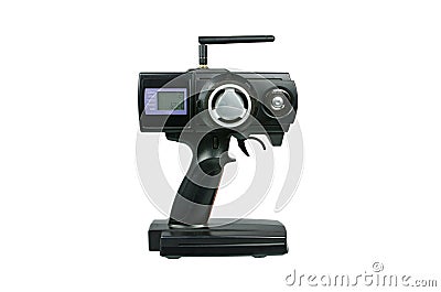 Radio controlled (RC) transmitter for model cars Stock Photo