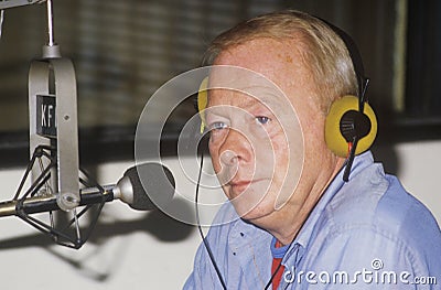 Radio disc jockey Editorial Stock Photo