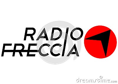 Radio Freccia Logo Stock Photo