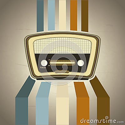 Radio retro Vector Illustration