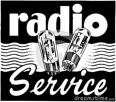 Radio Service Vector Illustration