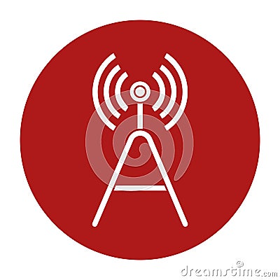 Radio signal icon Stock Photo