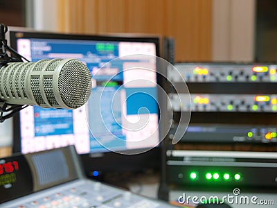 Radio station Stock Photo