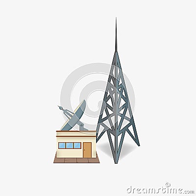 Radio station Vector Illustration