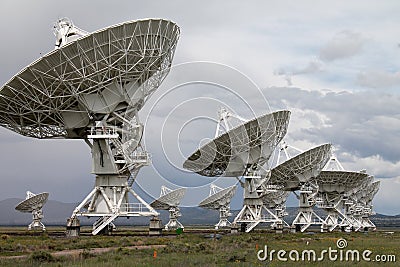 Radio telescopes VLA array Stock Photo