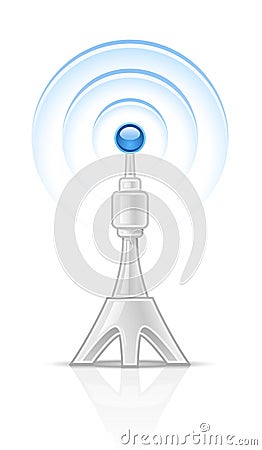Radio tower Vector Illustration
