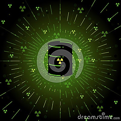 Radioactive barrel Vector Illustration