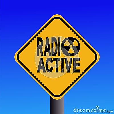 Radioactive hazard sign Vector Illustration