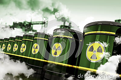 Radioactive Hazardous Waste Stock Photo