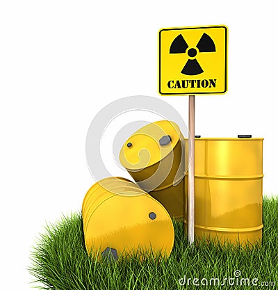 Radioactive Landfill Stock Photo