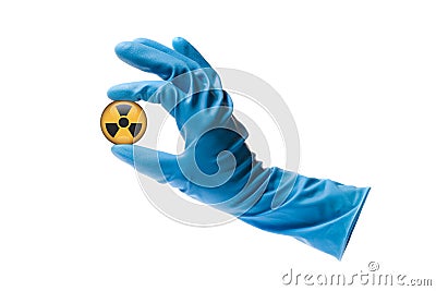 Radioactive Warning Symbol. Stock Photo