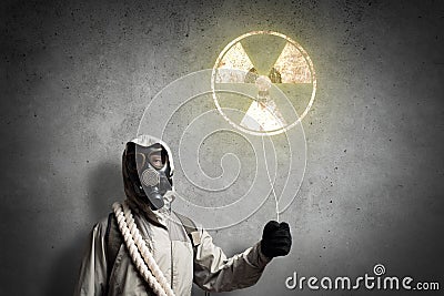 Radioactivity catastrophe Stock Photo