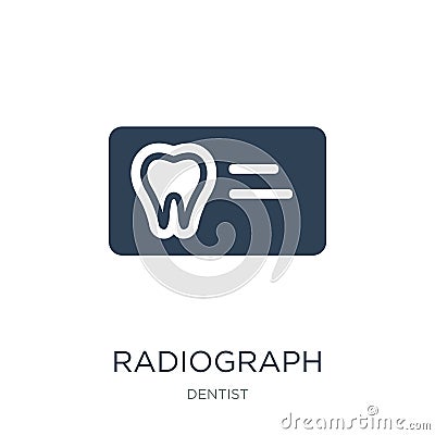 radiograph icon in trendy design style. radiograph icon isolated on white background. radiograph vector icon simple and modern Vector Illustration