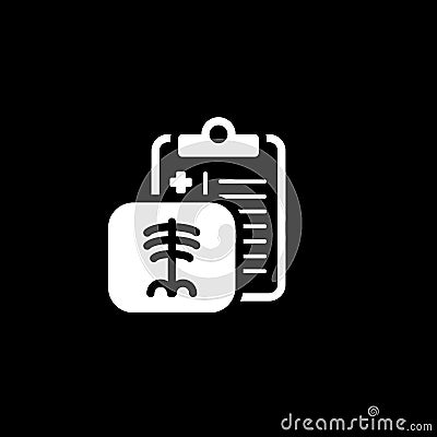 Radiology and Medical Services Flat Icon Stock Photo
